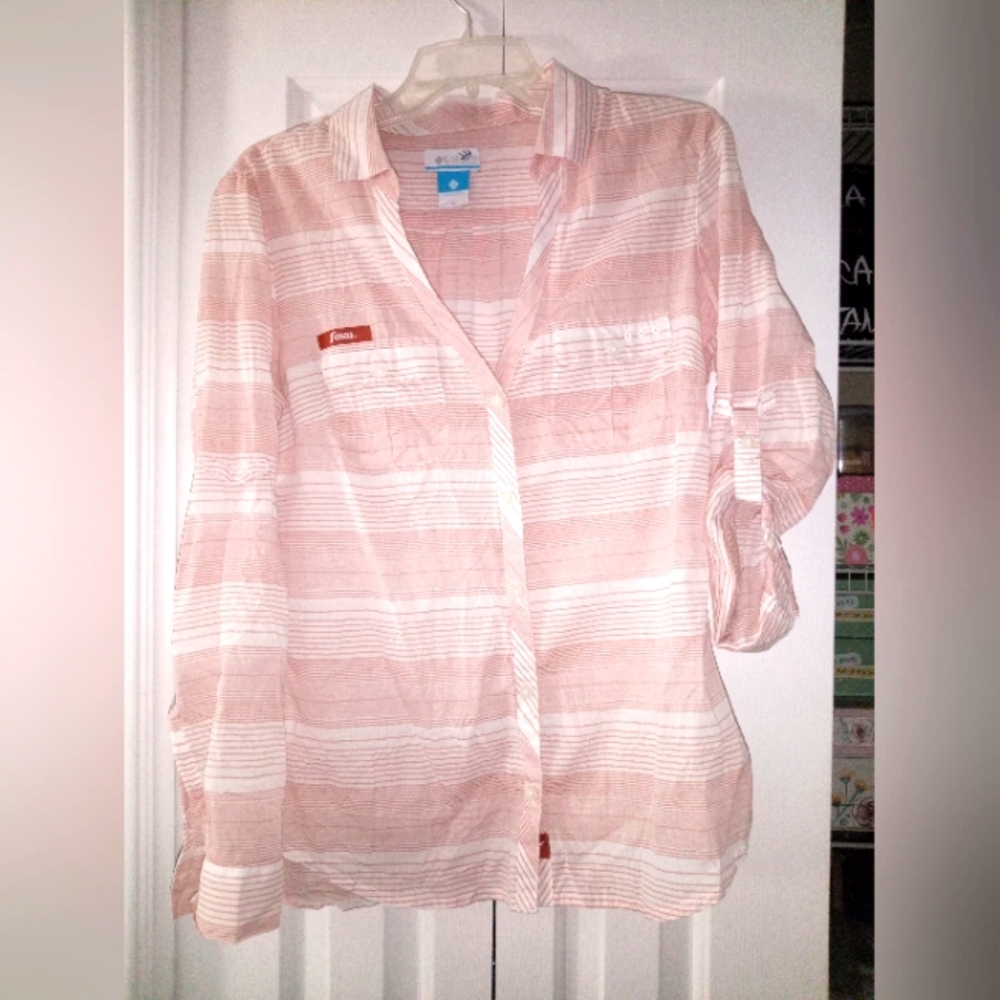Columbia pfg Texas Longhorn long sleeve, size M